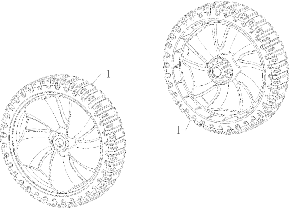 Wheels (8x1.8) (Idle) Diagram and Parts List for 12AVU2V3752 2022 Yard Machines Lawn Mower